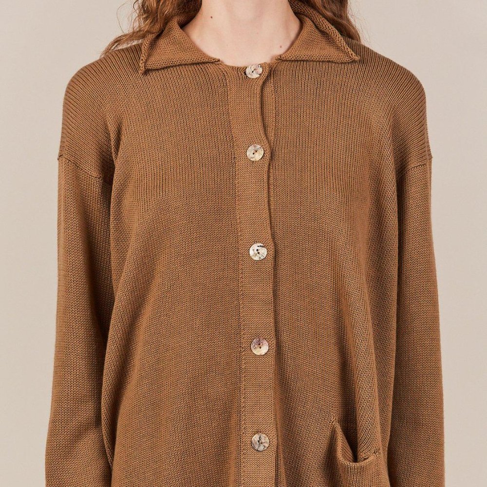 ~ISO~ Lauren Manoogian Big Shirt, Cork, Size 1 - Picture 2 of 2
